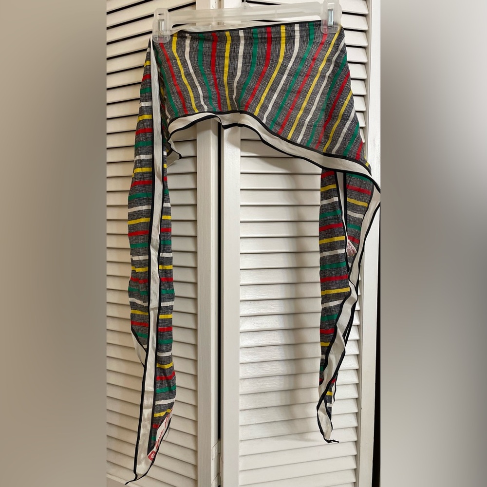 Women’s Anne Klein multicolor scarf. 100% silk.
